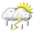 leichtes Gewitter